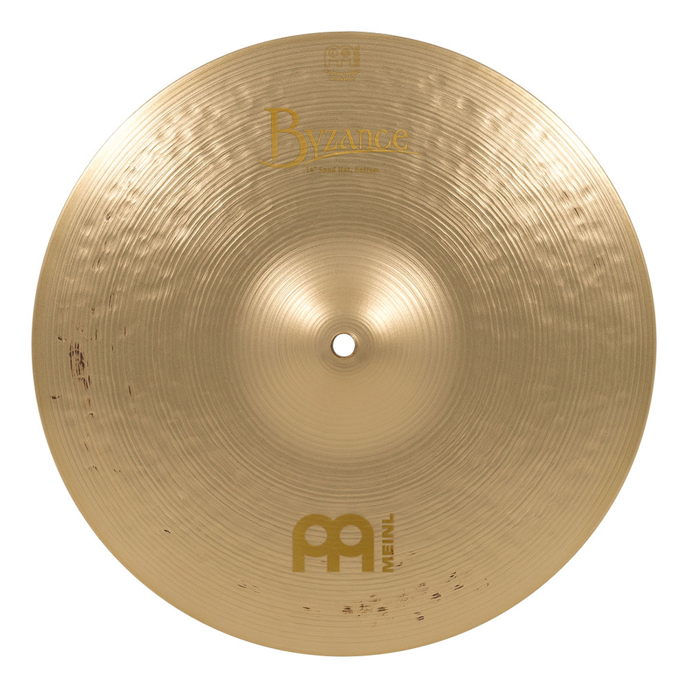 MEINL B14SAH Sand Hat Byzance Vintage Series 14' ハイハットシンバル ペア マイネル ボトム 全体画像