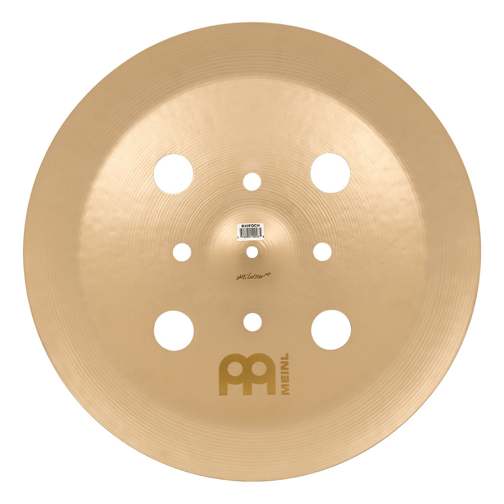 MEINL B20EQCH Equilibrium China Byzance Vintage Series 20' チャイナシンバル マイネル 穴あきシンバル 背面画像