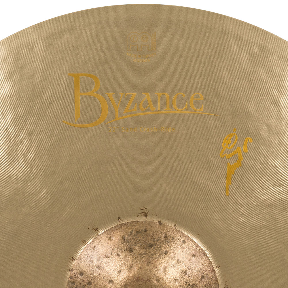 MEINL B22SACR Sand Crash Ride Byzance Vintage Series 22' クラッシュライドシンバル マイネル ロゴ サイズ表記画像