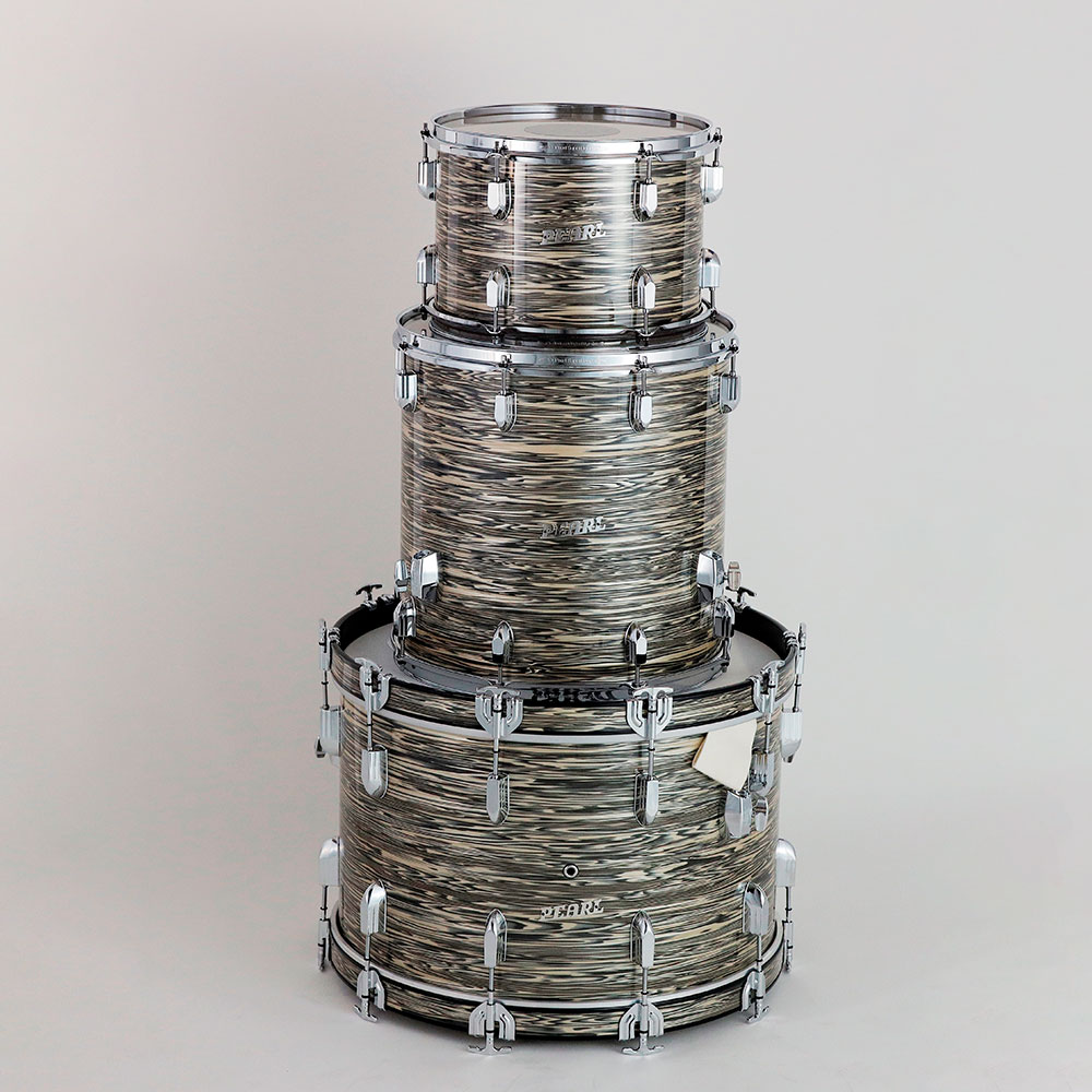 Pearl President Series Deluxe PSD-SHP923/75 #768 デザートリップル 3点シェルパック 初回限定フラットベースハードウェアパック付き パール バスドラム タム フロアタム 画像