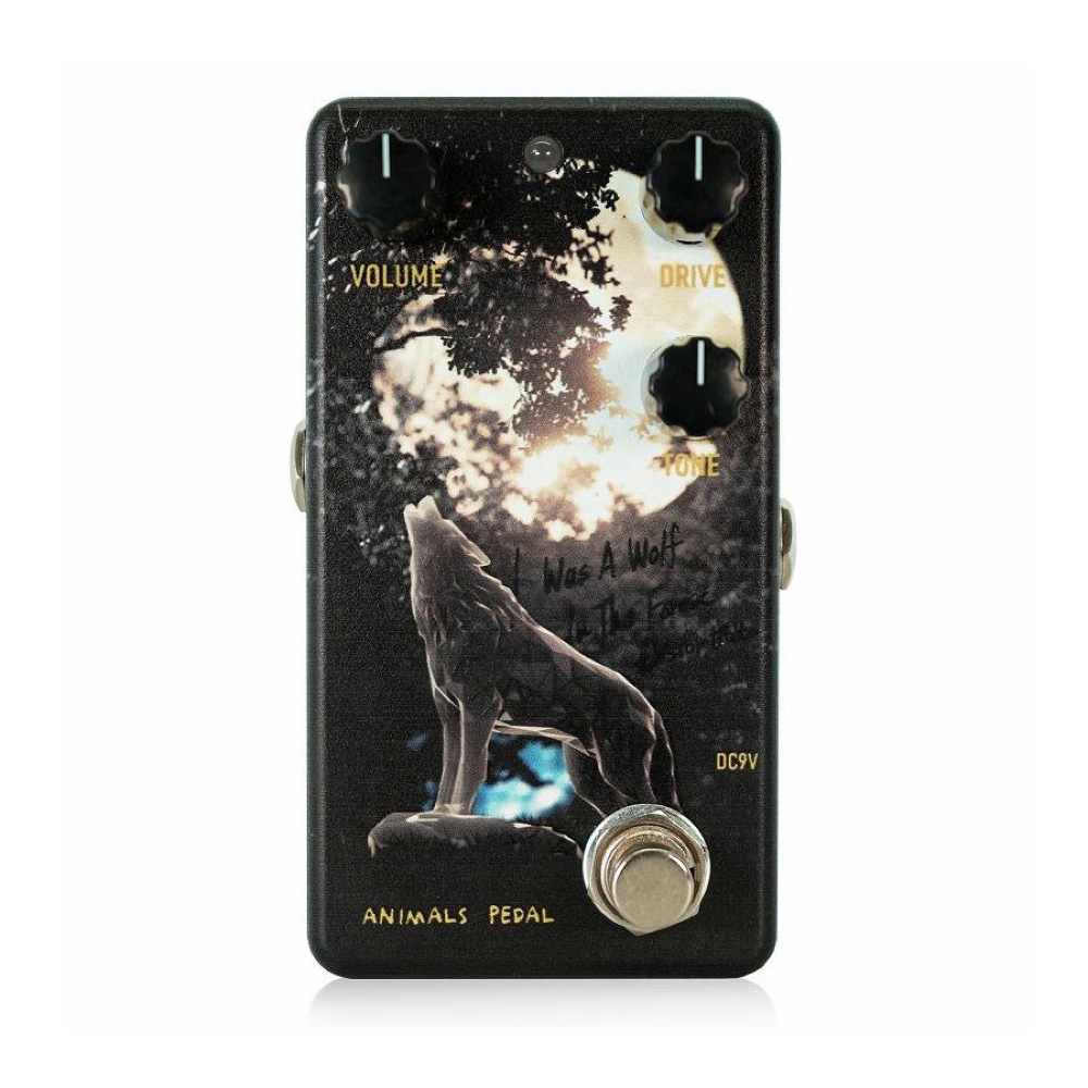 Animals Pedal Custom Illustrated 036 I Was A Wolf In The Forest Distortion by 朝倉 涼(Seventhgraphics) Howling at the Moon ディストーション ギターエフェクター