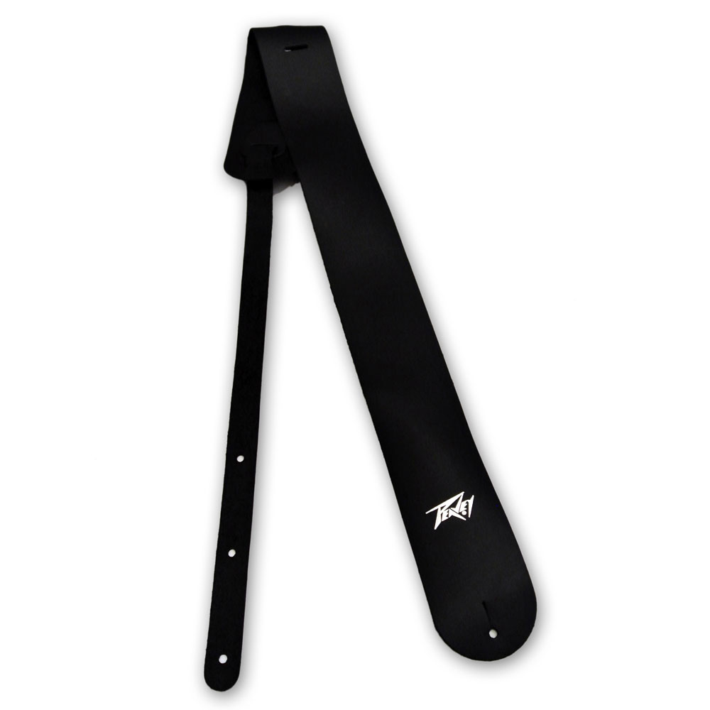 PEAVEY CLASSIC LTHR STRP 2" BLK ギターストラップ
