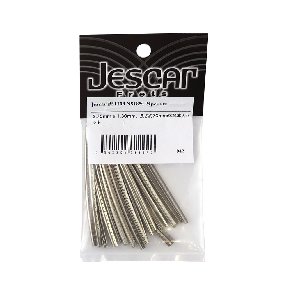Jescar Frets #51108 NS18% 24pcs set No.942 フレット