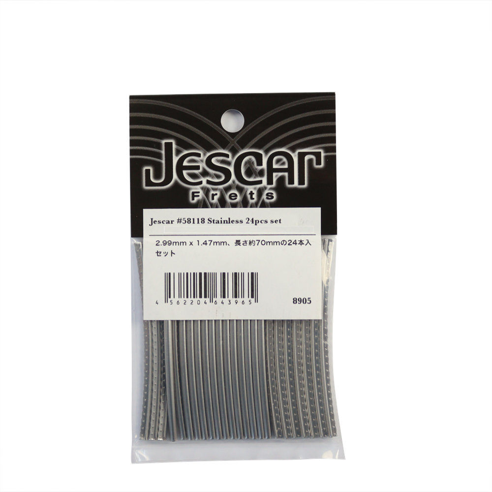 Jescar Frets #58118 Stainless 24pcs set No.8905 フレット