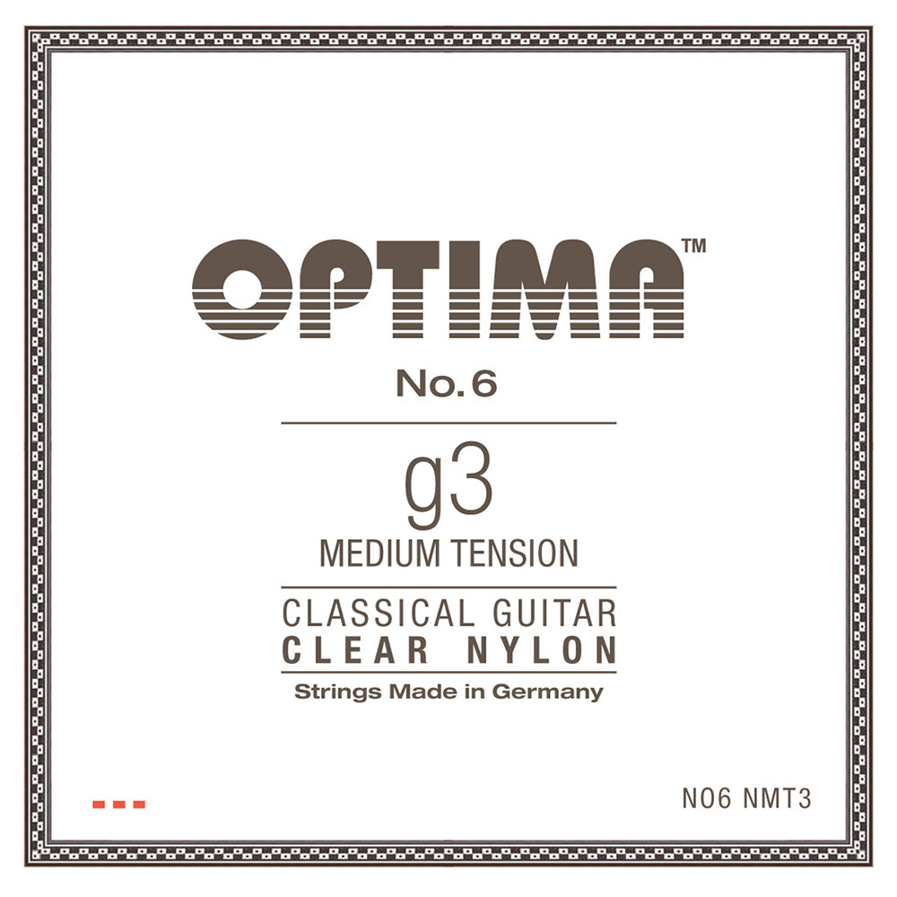 Optima Strings No6.NMT3 Nylon G3 Medium 3弦 バラ弦 クラシックギター弦