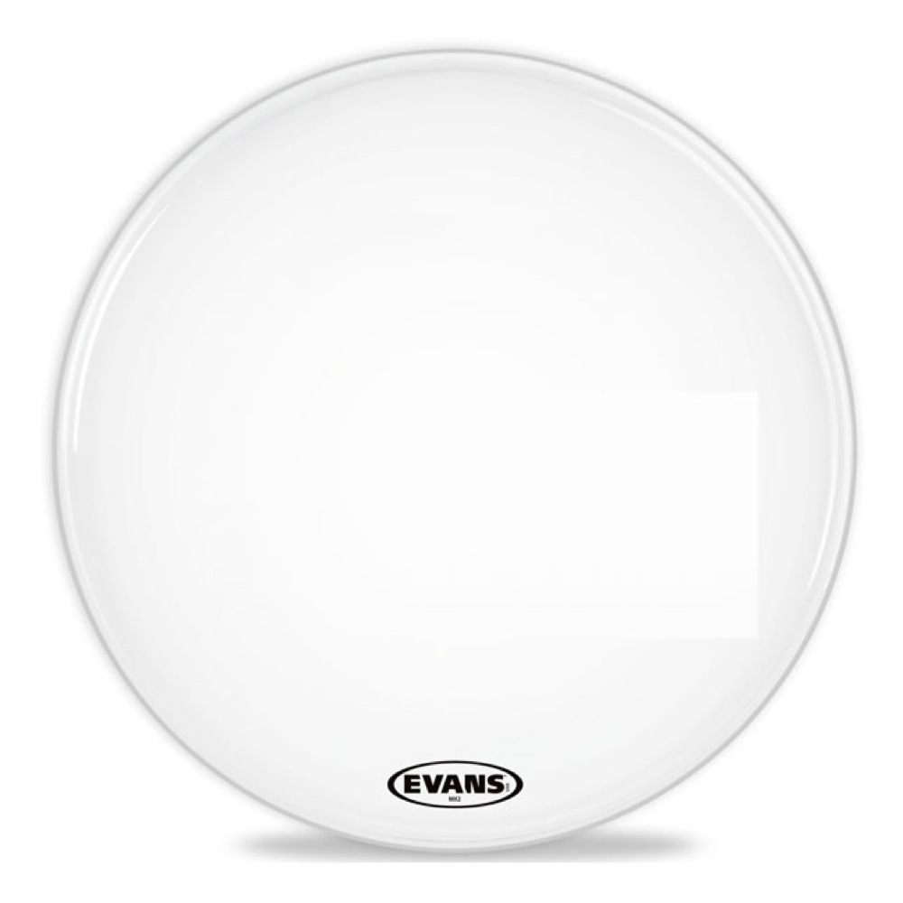 EVANS BD28MX2W 28" MX2 White Marching Bass Head マーチングバスドラムヘッド