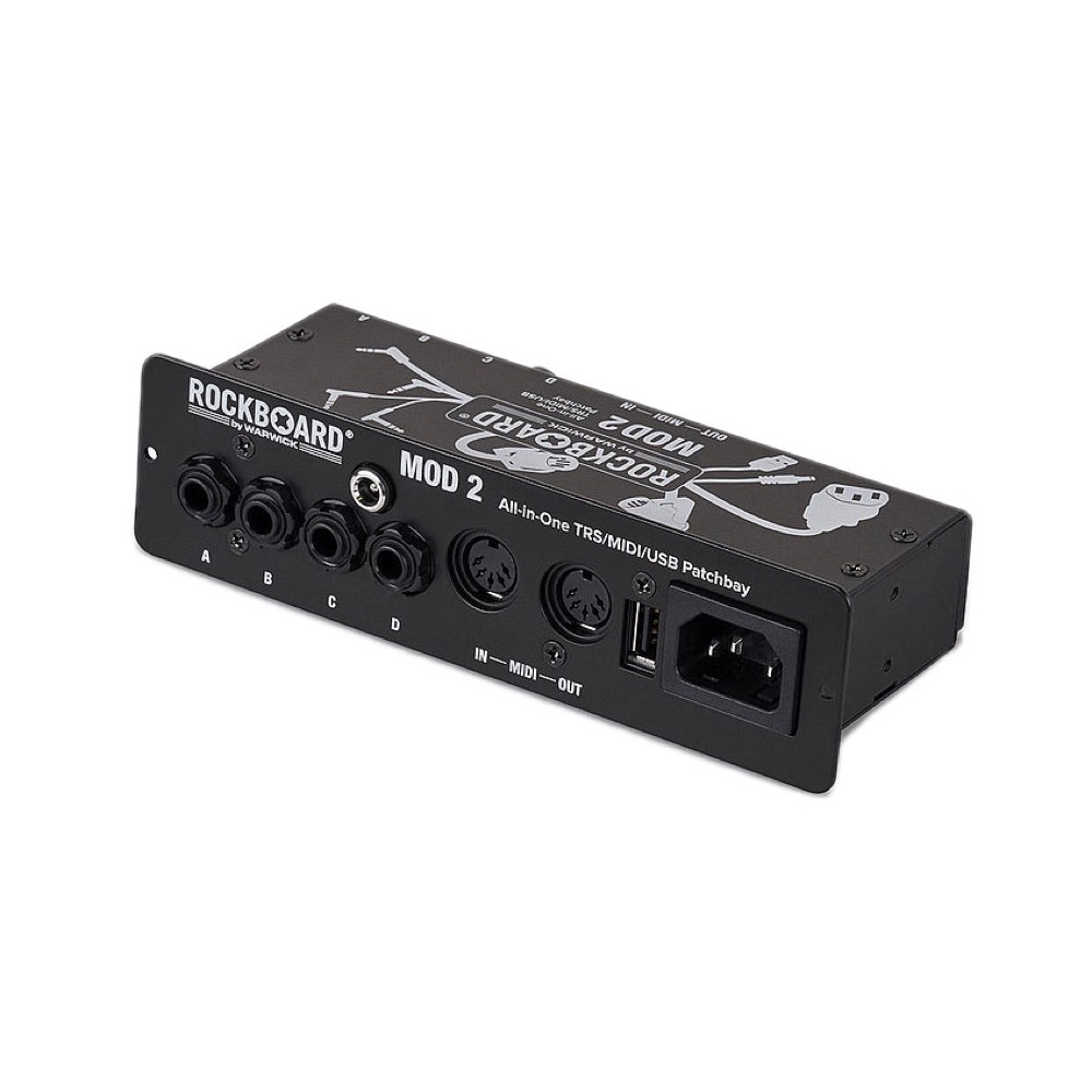 RockBoard RBO B MOD 2 V2 All-in-One TRS MIDI & USB Patchbay ペダルボード用 パッチベイ