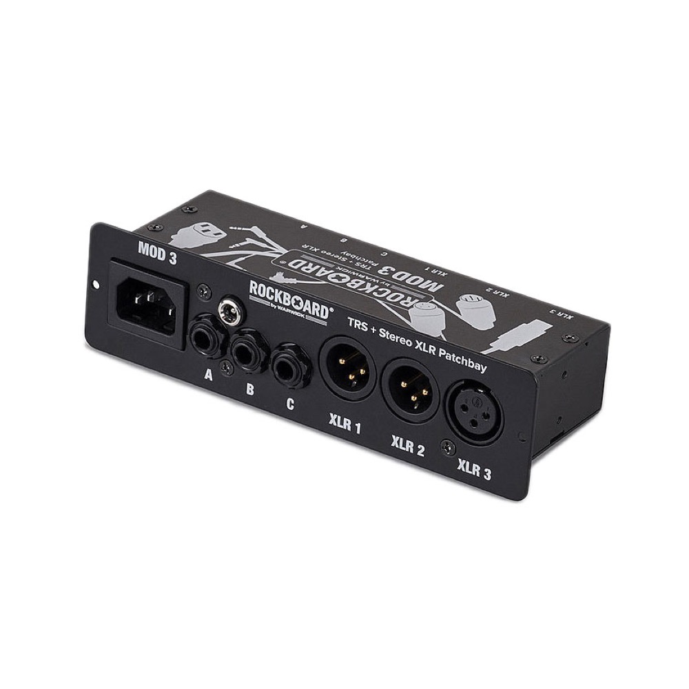 RockBoard RBO B MOD 3 V2 All-in-One TRS ＆ XLR Patchbay for Vocalists ＆ Acoustic Players ペダルボード用 パッチベイ