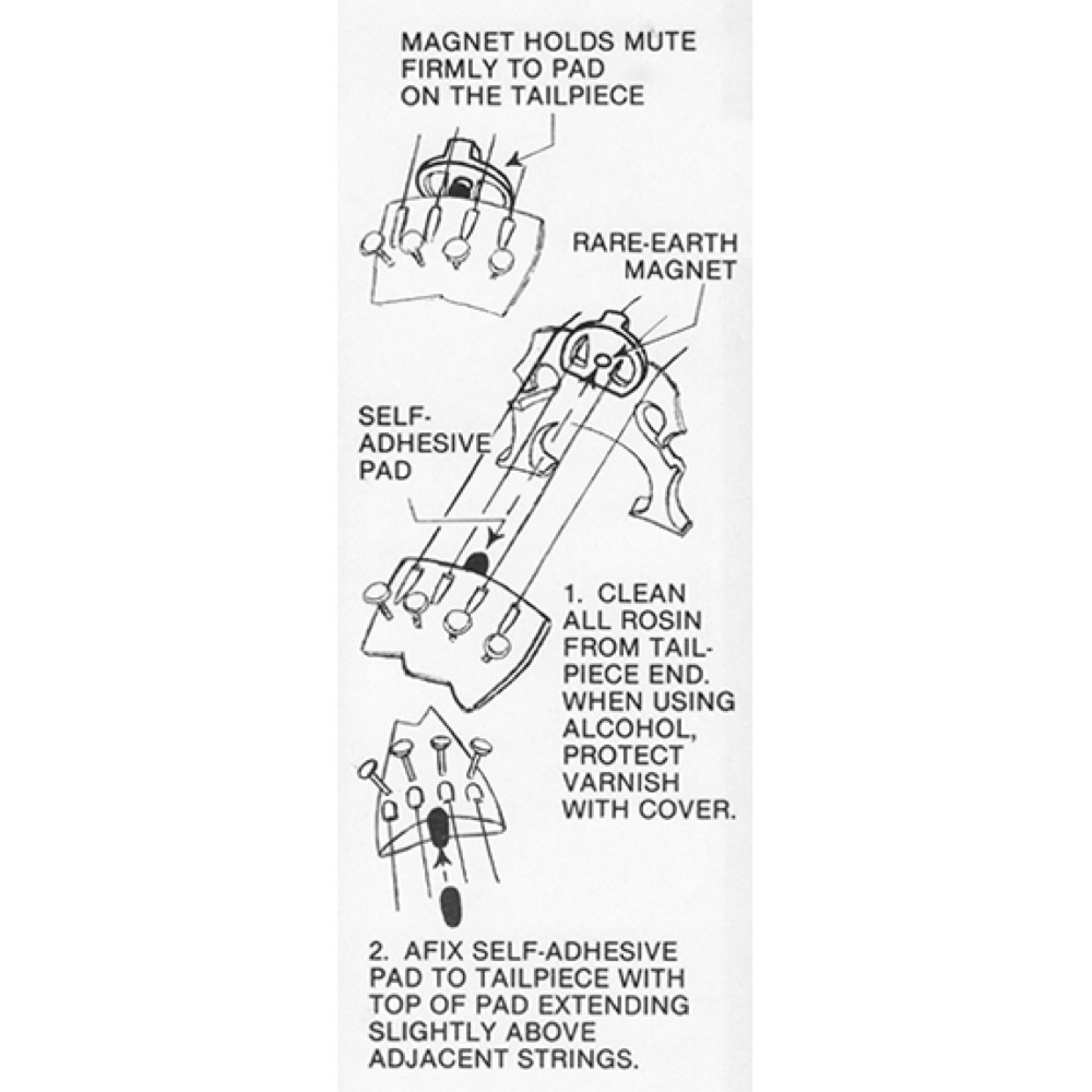 Bech Magnetic Mute Cello マグネットミュート チェロ用 説明画像
