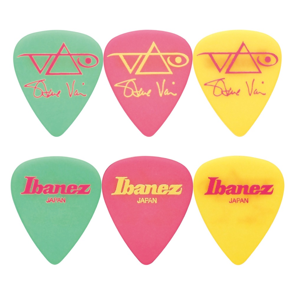 IBANEZ B1000SVGPY スティーヴ・ヴァイ シグネイチャーピック 3色セット ピックの画像