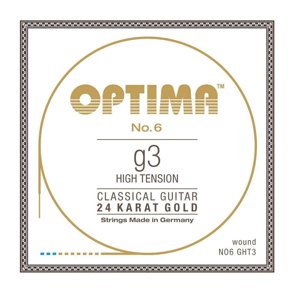 Optima Strings NO6.GHT3 No.6 24K Gold G3 High 3弦 バラ弦 クラシックギター弦