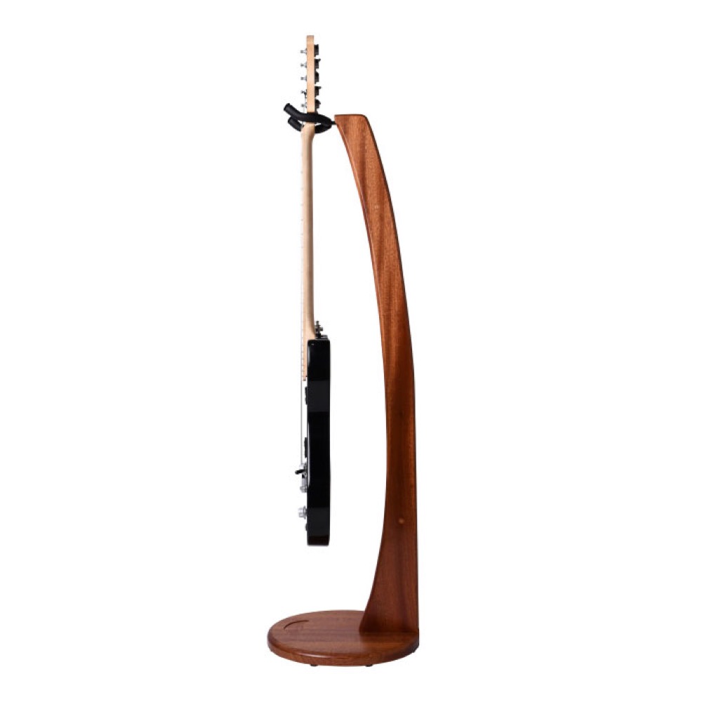 Ruach Music RM-GS1-S Wooden Acoustic/Electric Guitar Stand Mahogany ギタースタンド スタンド立てかけサイド画像