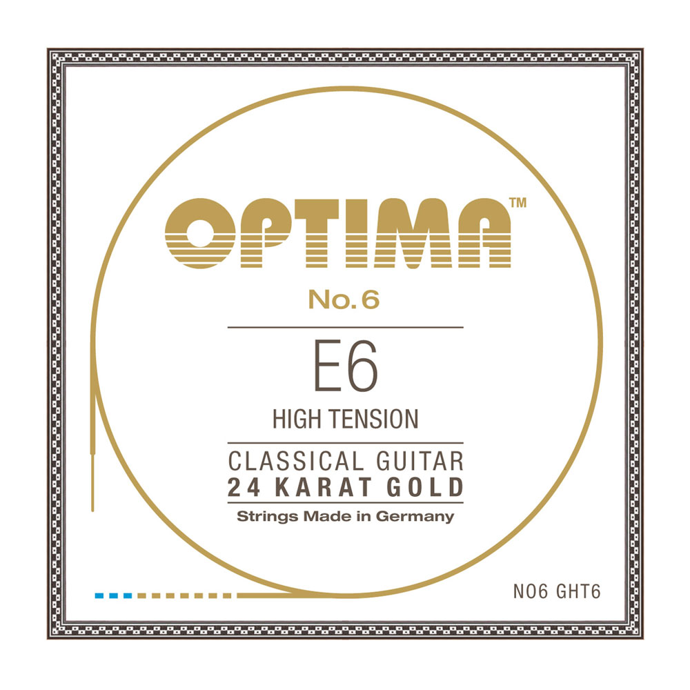 Optima Strings NO6.GHT6 No.6 24K Gold E6 High 6弦 バラ弦 クラシックギター弦