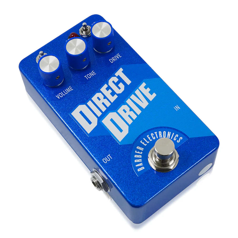 Barber Electronics Direct Drive V4 Blue オーバードライブ ギターエフェクター 斜めアングル画像