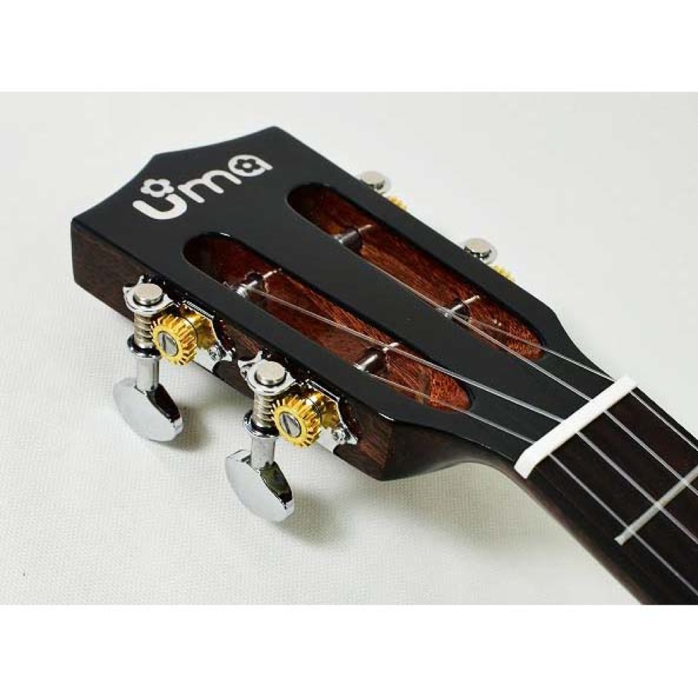 Uma Ukulele UK-20SC BK コンサートウクレレ ヘッドの画像