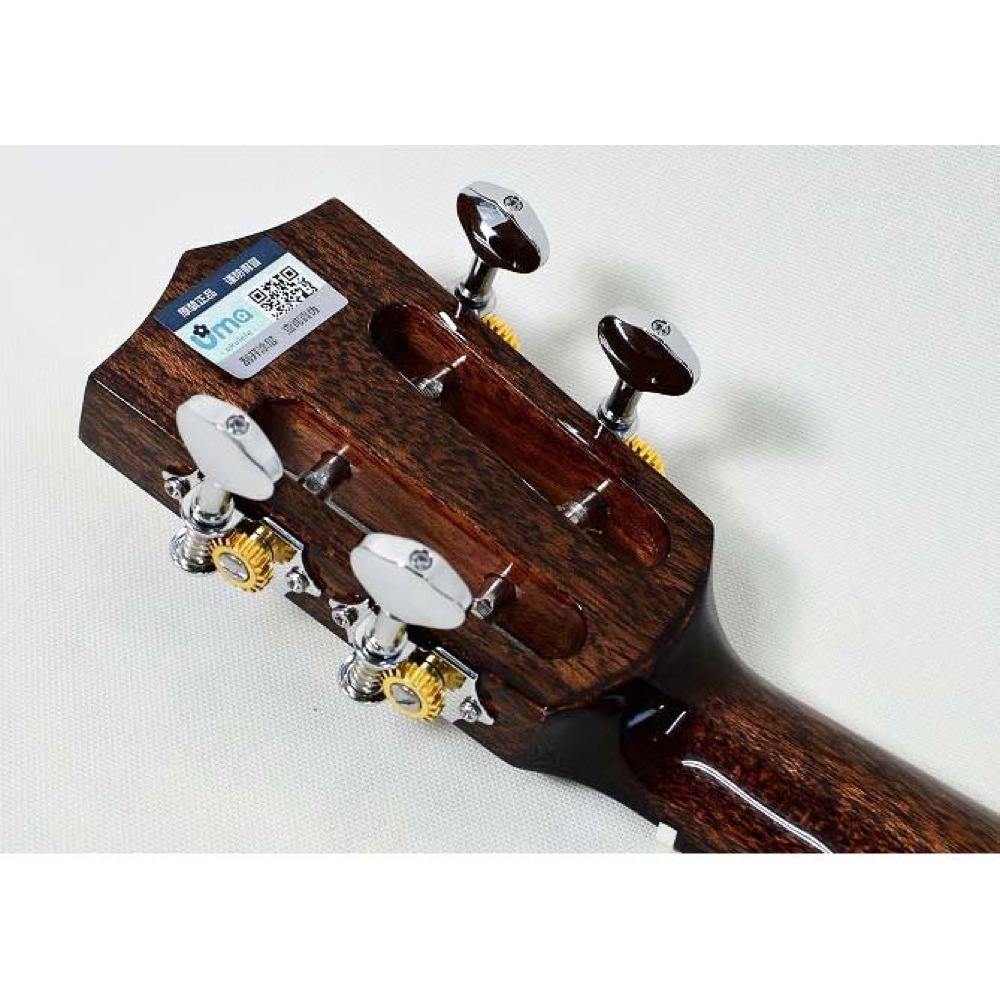Uma Ukulele UK-20SC BK コンサートウクレレ ヘッドの画像