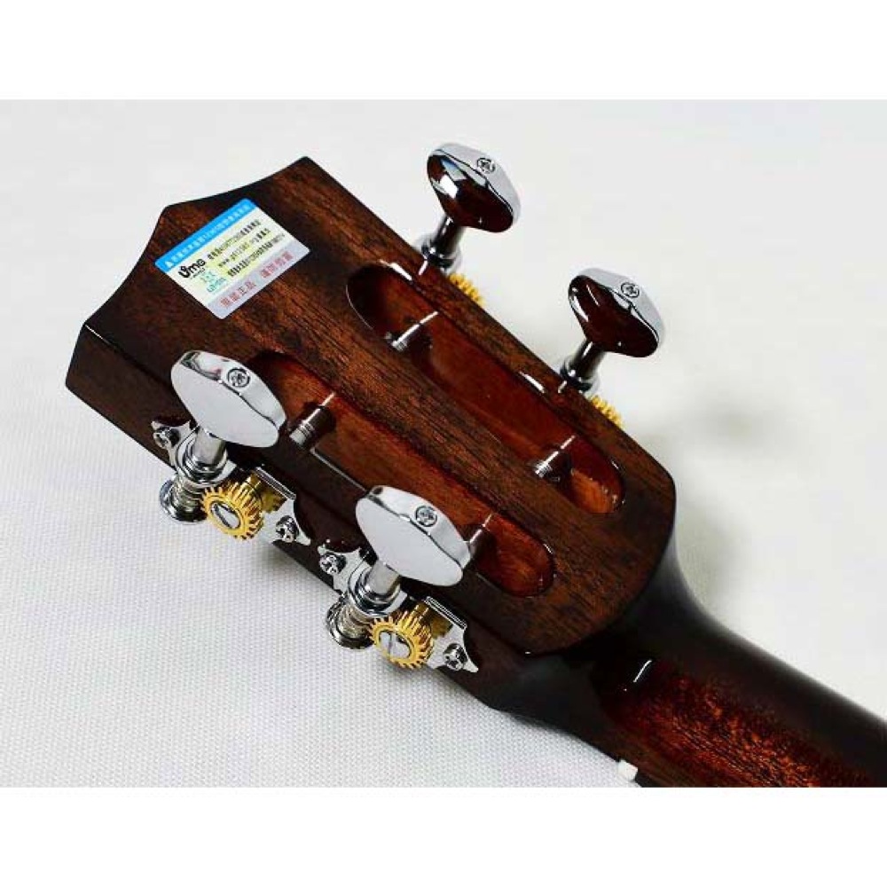 Uma Ukulele UK-20SSP BK パイナップル型 ソプラノウクレレ ヘッドの画像