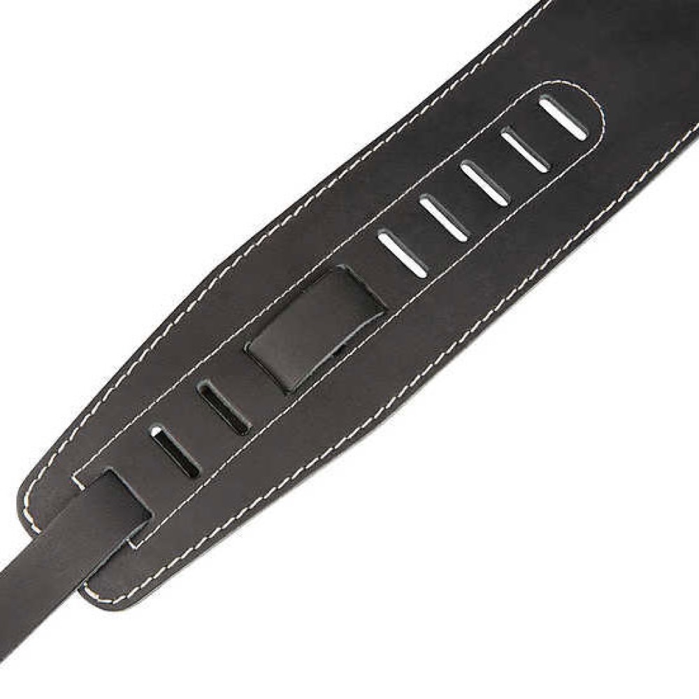 WARWICK Teambuilt Genuine Leather Bass Strap Black Gold Embossing ベースストラップ 長さ調整部画像