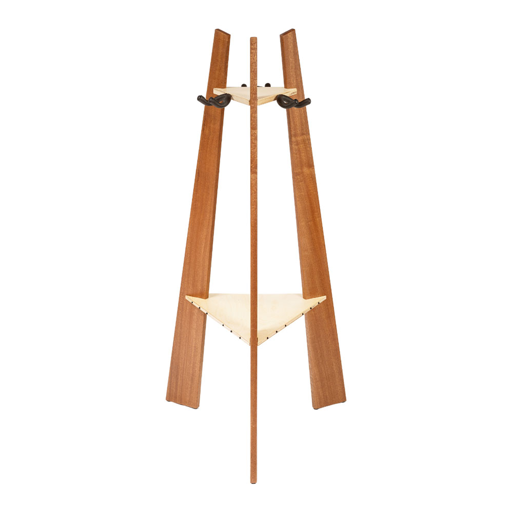 Ruach Music RM-GR1-M 3-Way Guitar Rack Mahogany ギタースタンド