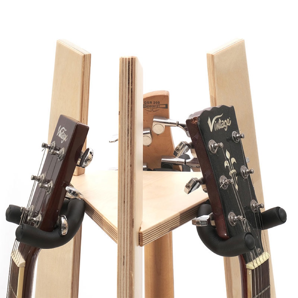 Ruach Music RM-GR1-B 3-Way Guitar Rack Birch ギタースタンド 使用例