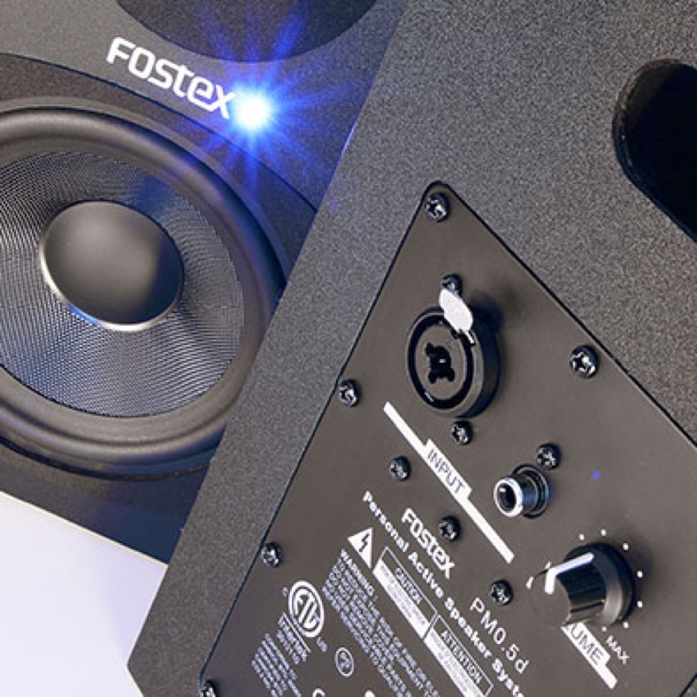 FOSTEX PM0.5d PM Series パーソナルアクティブスピーカーシステム 1本 背面画像