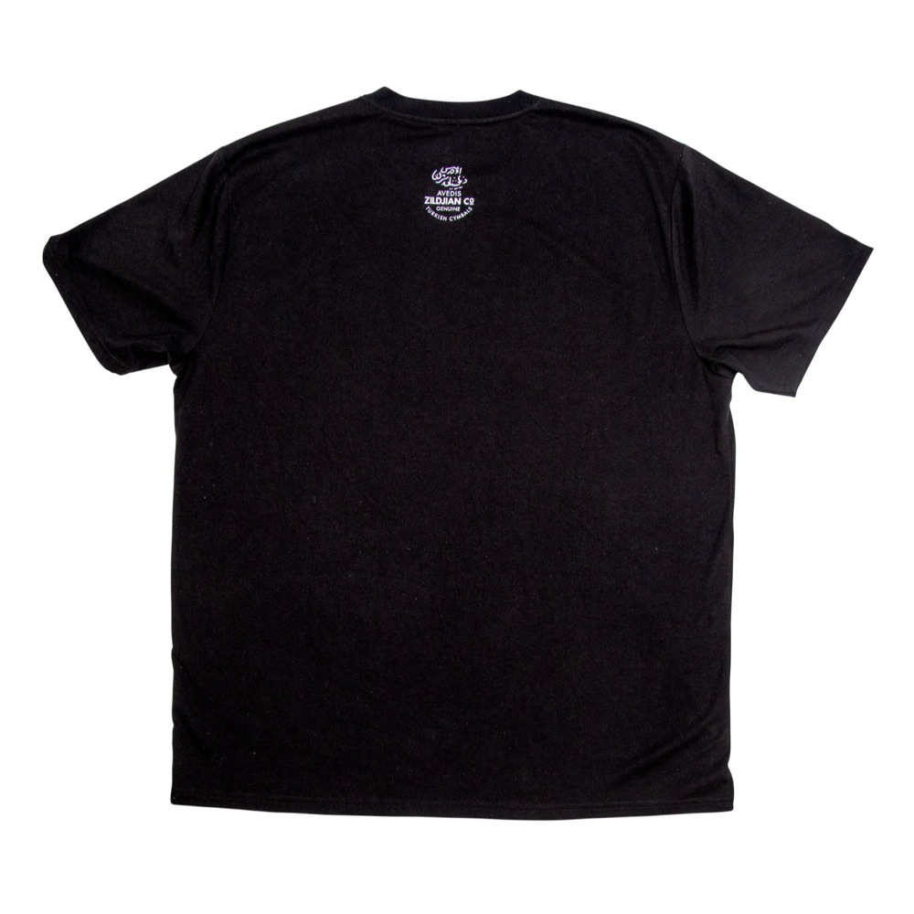ZILDJIAN ジルジャン T3010 クラシックロゴTシャツ ブラック Sサイズ 半袖 背面画像