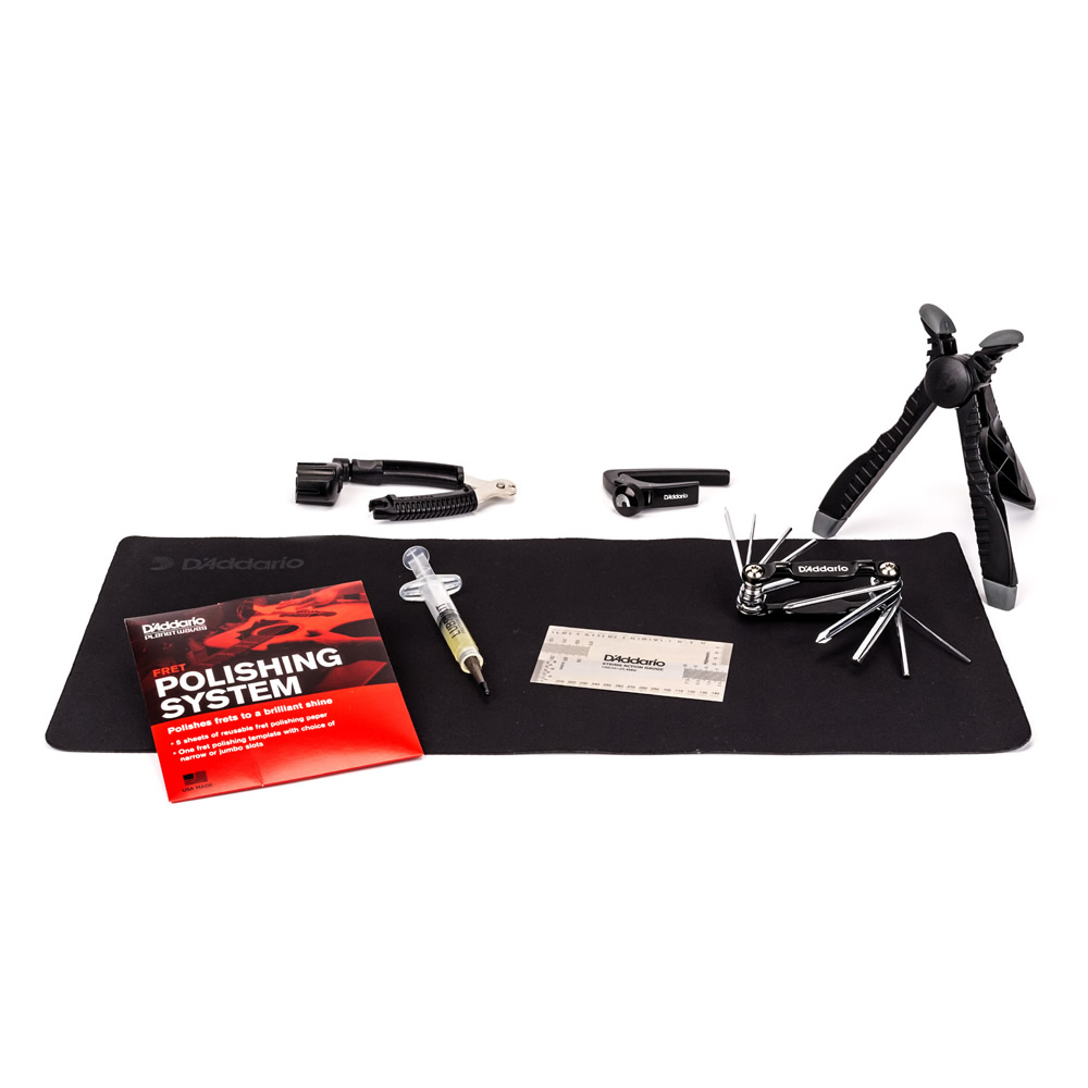 Planet Waves by D’Addario PW-EGMK-01 Guitar Maintenance Kit ギターメンテナンスキット セット内容画像