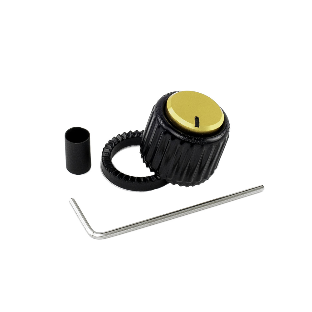 Planet Waves by D’Addario PW-LNL-01BG LokNob Large BK Gold プラスチック ロックノブ パーツ画像