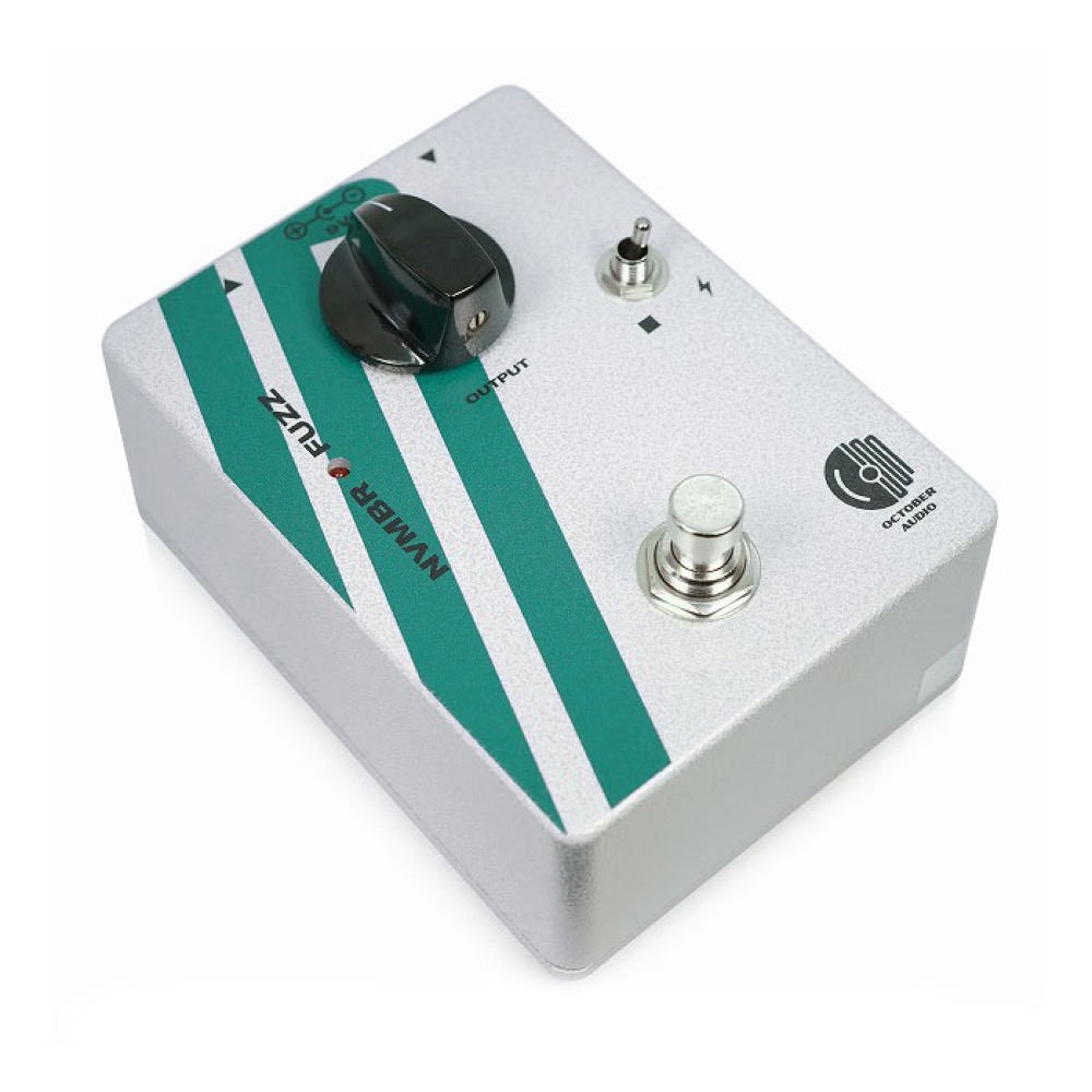 October Audio NVMBR Fuzz Green Stripe ファズ ギターエフェクター 全体像
