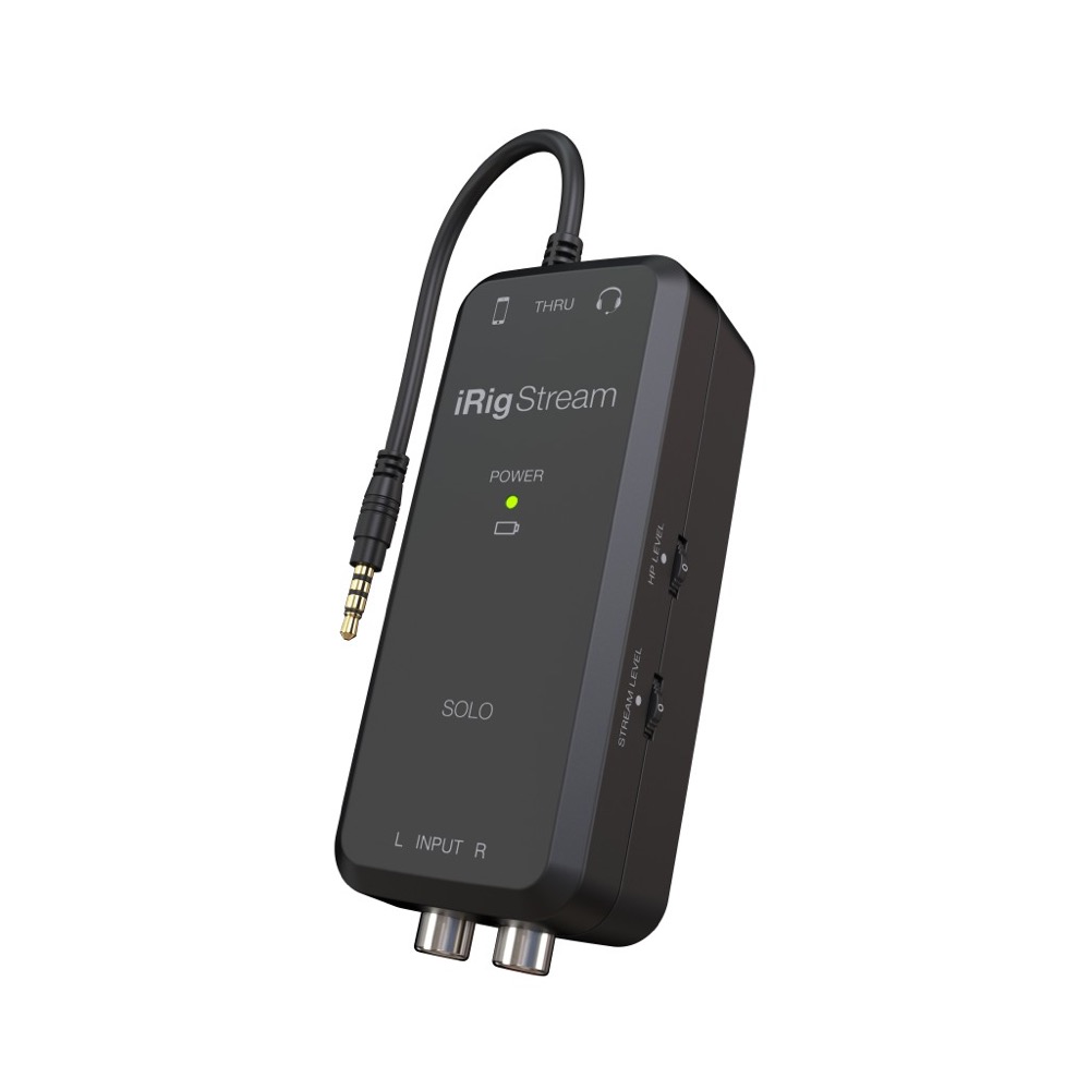 IK Multimedia iRig Stream Solo 3イン/2アウト ストリーミング配信用 オーディオインターフェース 本体側面の画像