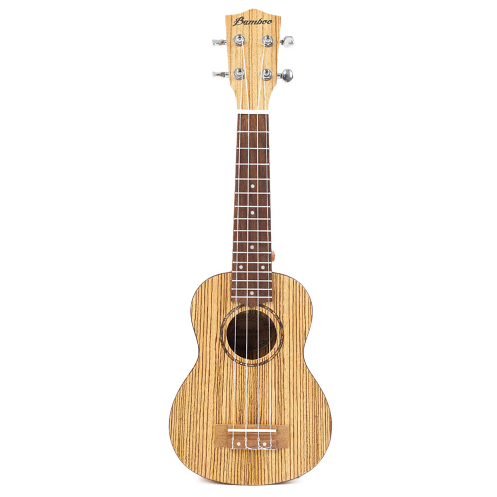Bamboo BU-21CBQ Zebrano Soprano Ukulele w/EQ エレクトリックソプラノウクレレ