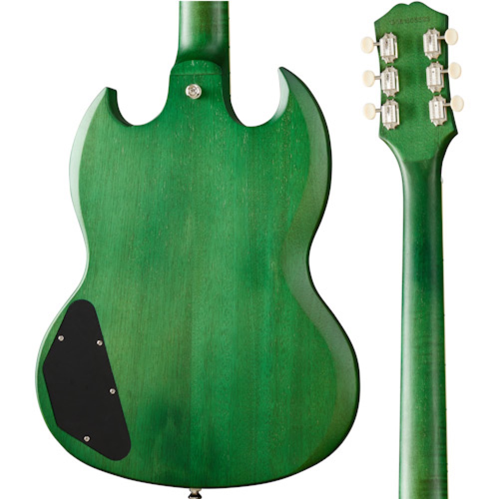 Epiphone SG Classic Worn P-90s Worn Inverness Green エレキギター ボディバックの画像