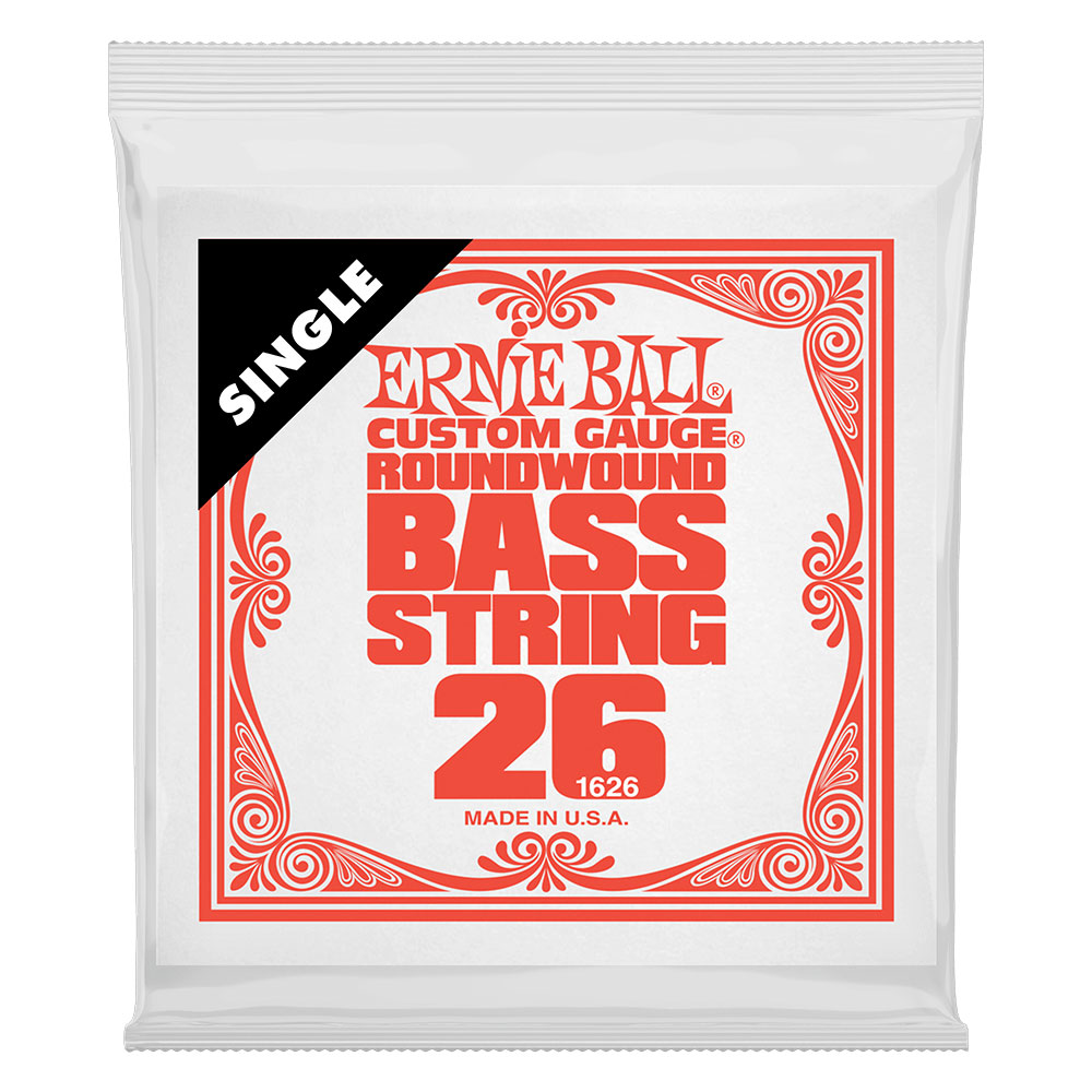 ERNIE BALL 1626 .026 Nickel Wound Electric Bass String Single エレキベース用バラ弦