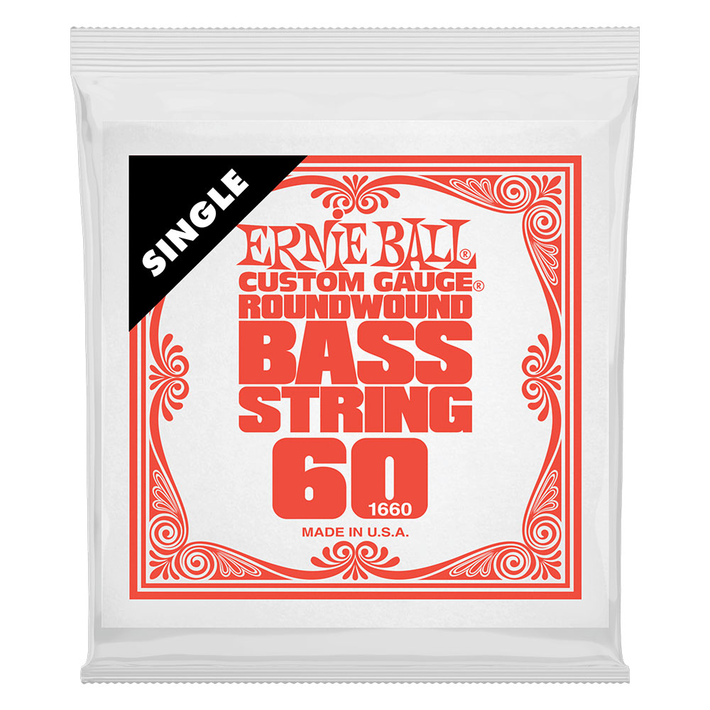 ERNIE BALL 1660 .060 Nickel Wound Electric Bass String Single エレキベース用バラ弦