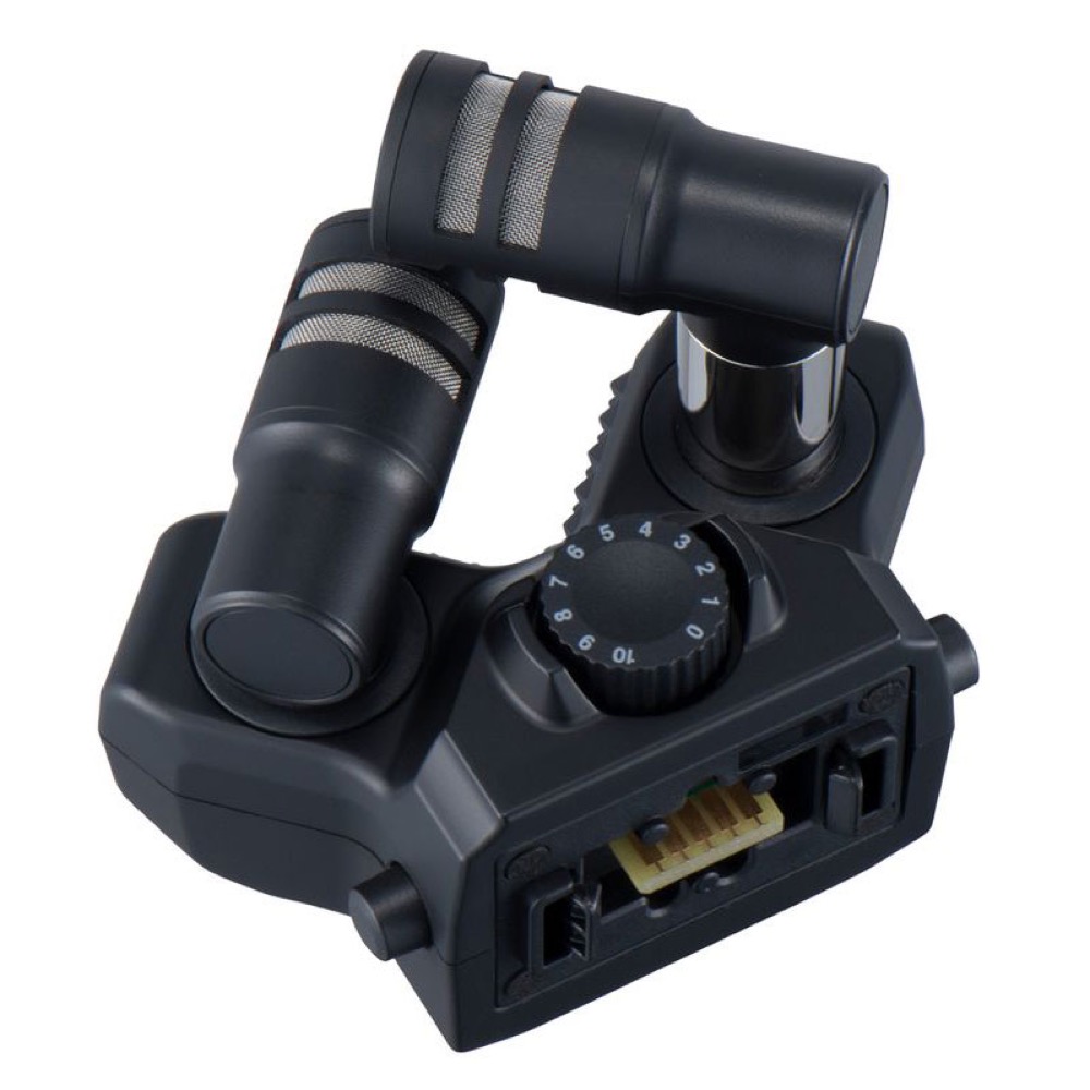 ZOOM XAH-8 H8・Q8n-4K用 XY・AB方式 可動式ステレオマイク 入出力端子部画像