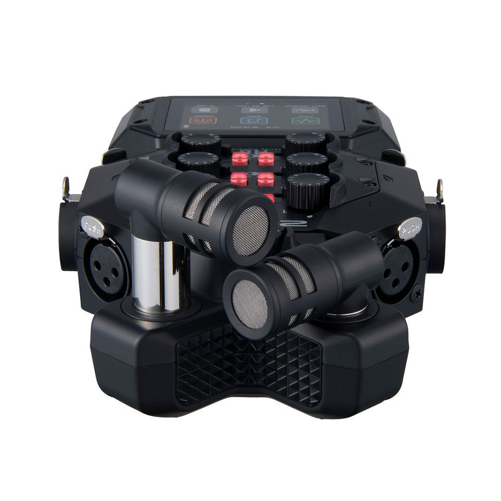 ZOOM XAH-8 H8・Q8n-4K用 XY・AB方式 可動式ステレオマイク 入出力端子部画像