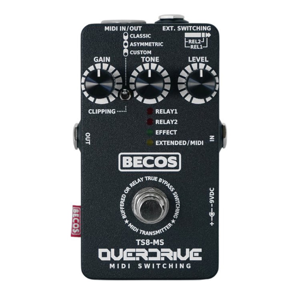 BECOS Overdrive/MIDI Amp Channel Switcher オーバードライブ MIDIコントローラー ギターエフェクター