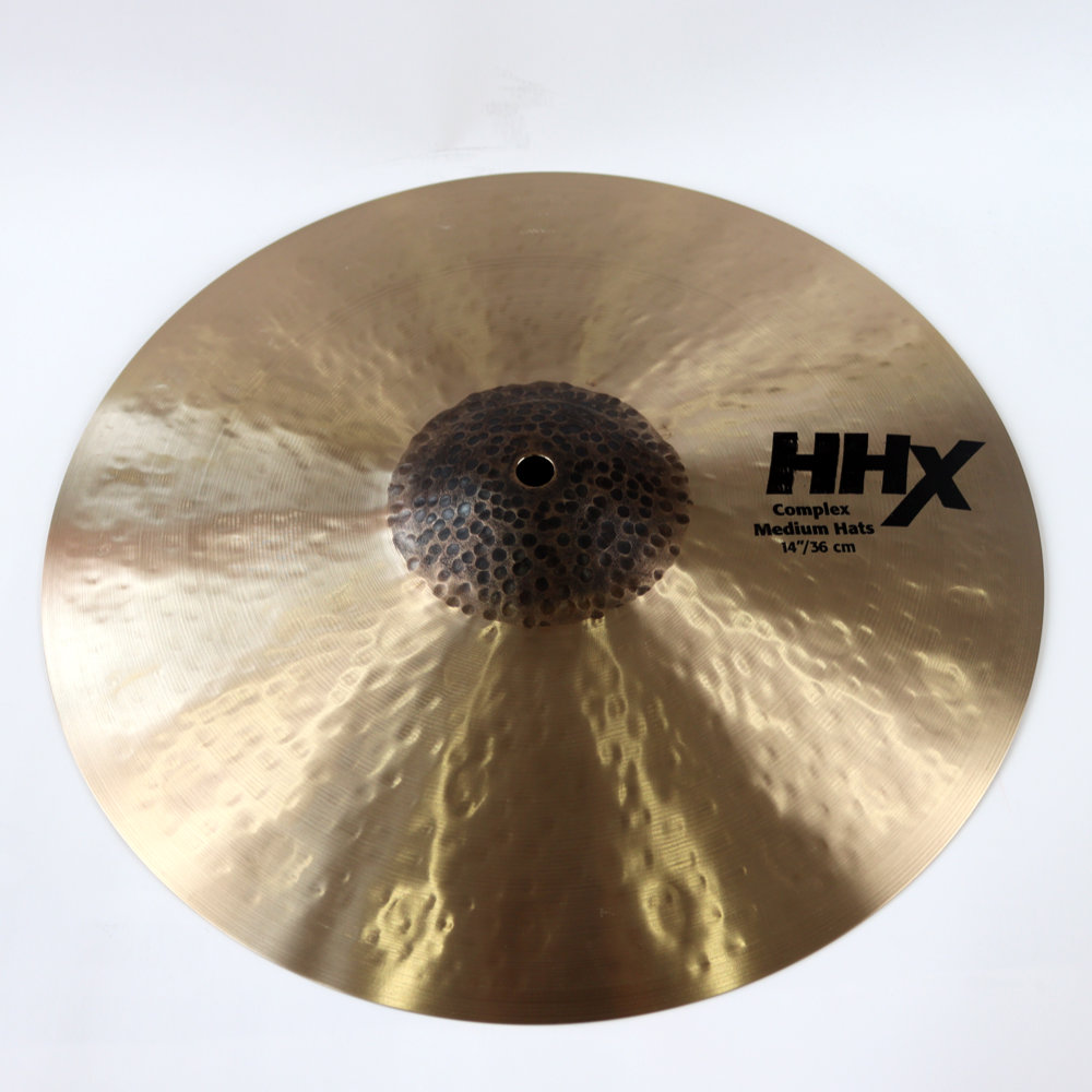 SABIAN HHX-14TCMH HHX COMPLEX MEDIUM HATS Top 14インチ ハイハットシンバル トップ 表正面