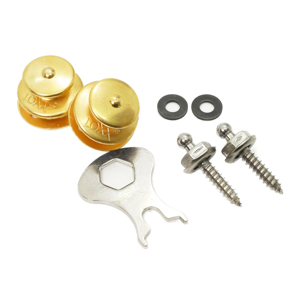 LOXX LOXX Music Box Standard Gold ストラップロック 全体画像