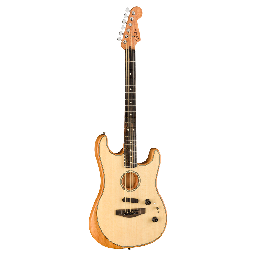 Fender American Acoustasonic Stratocaster Natural エレクトリックアコースティックギター 全体像