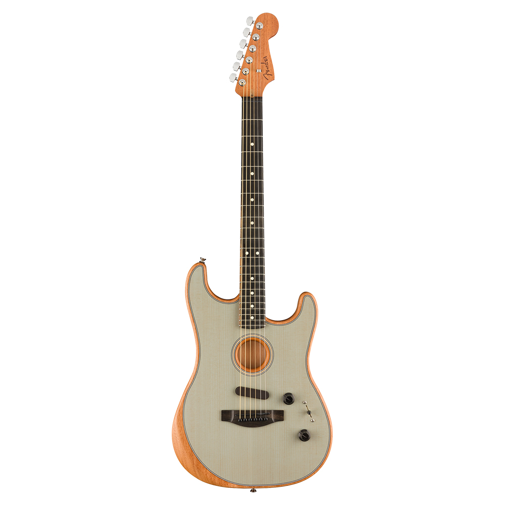 Fender American Acoustasonic Stratocaster Transparent Sonic Blue エレクトリックアコースティックギター