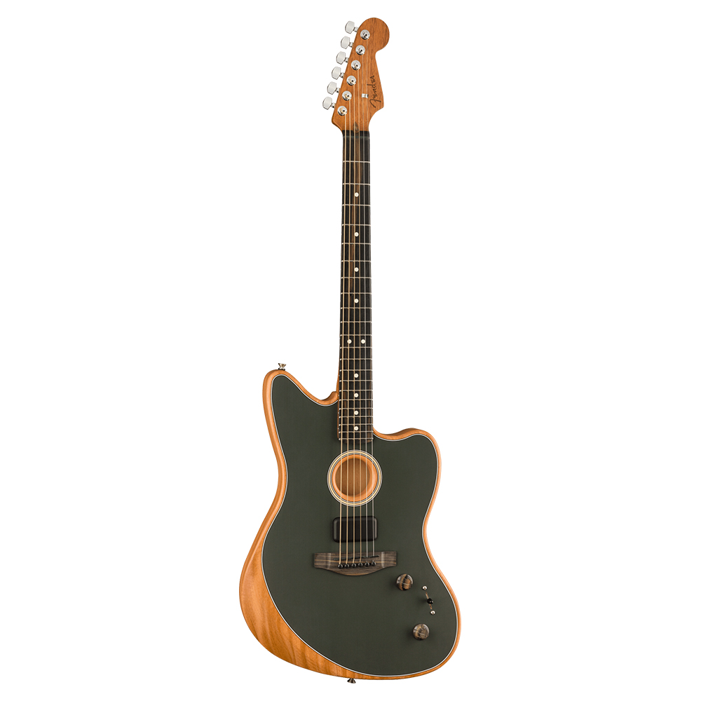 Fender American Acoustasonic Jazzmaster Tungsten エレクトリックアコースティックギター 全体像