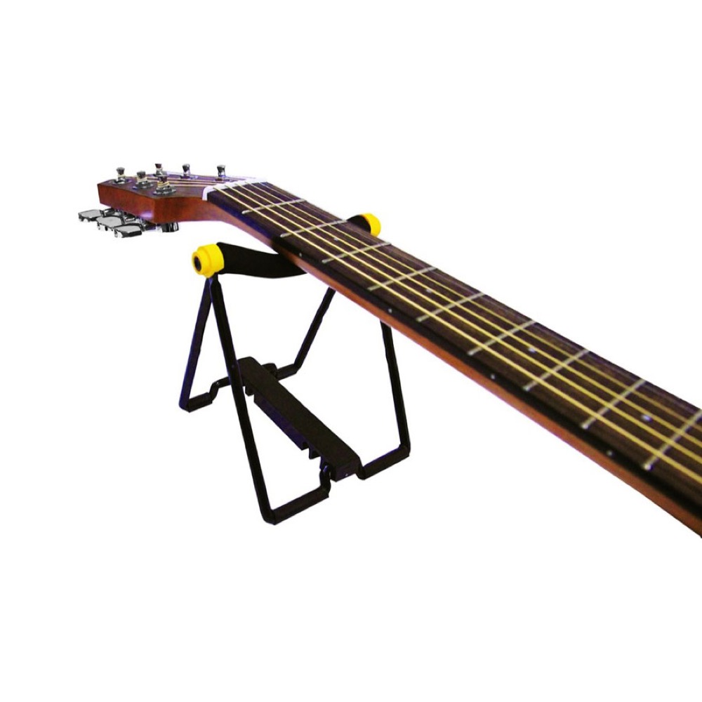 HERCULES HA206 ギターメンテナンス用ベッド ギターをスタンドに乗せた画像