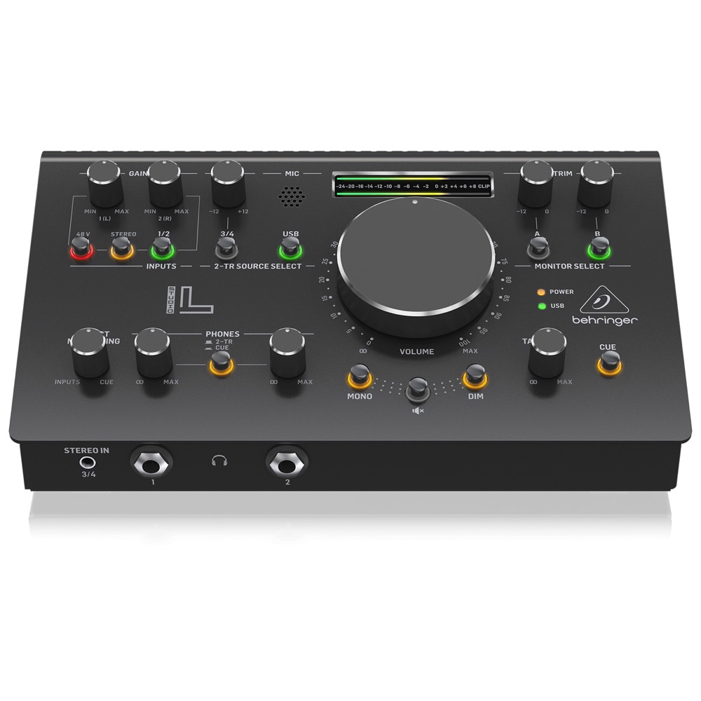 BEHRINGER STUDIO L オーディオインターフェイス モニターコントローラー 正面パネル