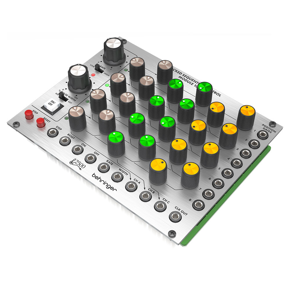 BEHRINGER CLOCKED SEQUENTIAL CONTROL 1027 2500シリーズ 8ポジションステップ シーケンサーモジュール 全体画像