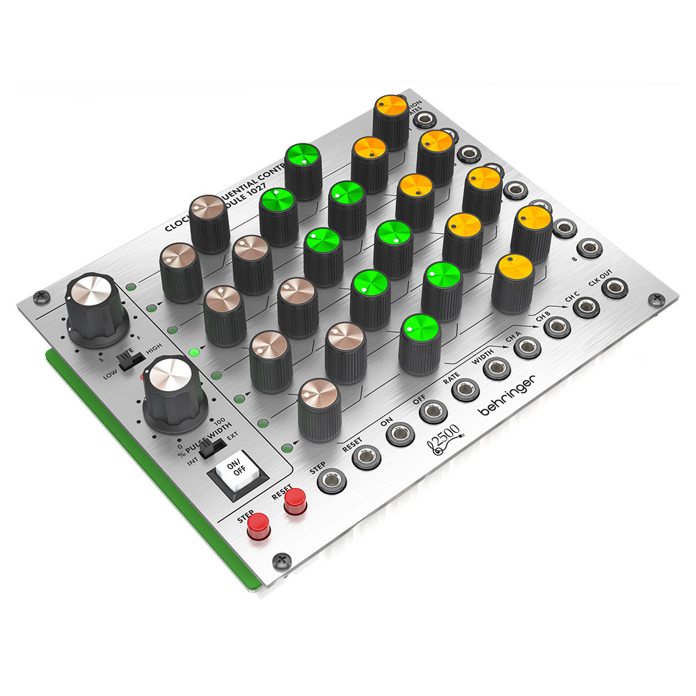 BEHRINGER CLOCKED SEQUENTIAL CONTROL 1027 2500シリーズ 8ポジションステップ シーケンサーモジュール 全体画像