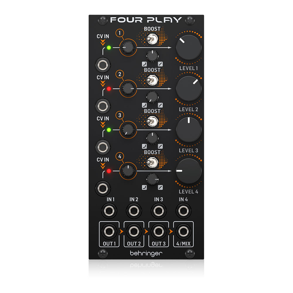 BEHRINGER FOUR PLAY ユーロラック シンセサイザー クアッドVCA/ミキサーモジュール