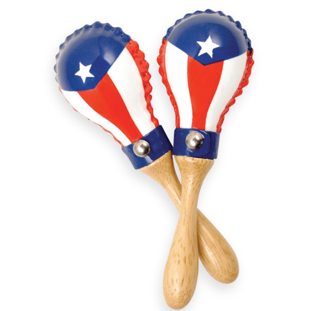 LP LP285PR Mini Rawhide Maracas PUERTO RICAN FLAG マラカス