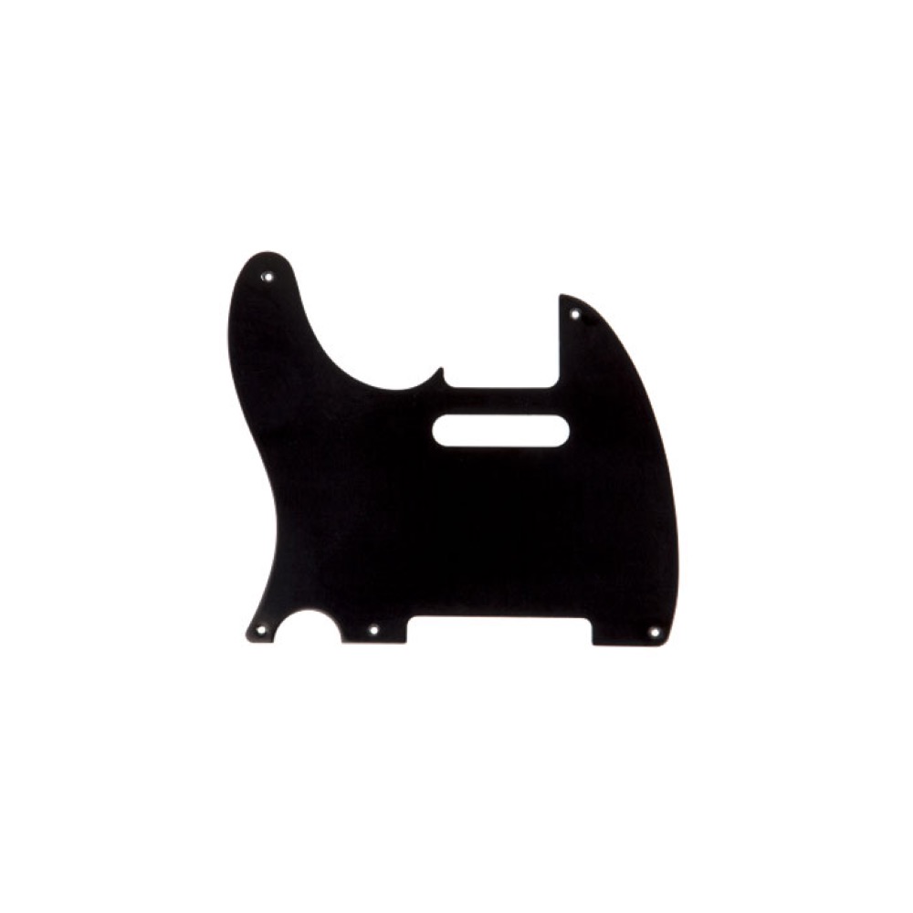 Fender Pickguard Telecaster (Left-Hand) 5-Hole Mount Black 1-Ply ピックガード