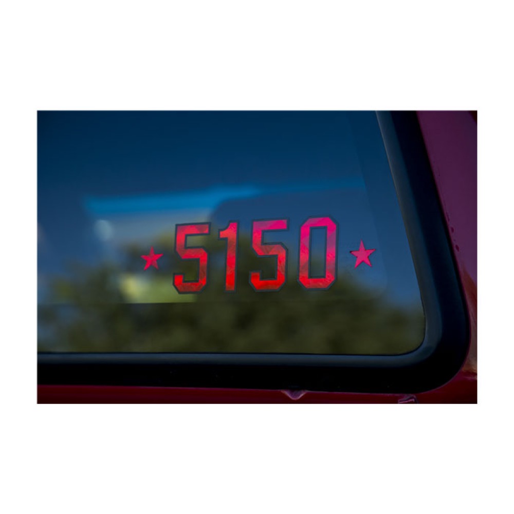 EVH 5150 Sticker with Stars ステッカー 使用例